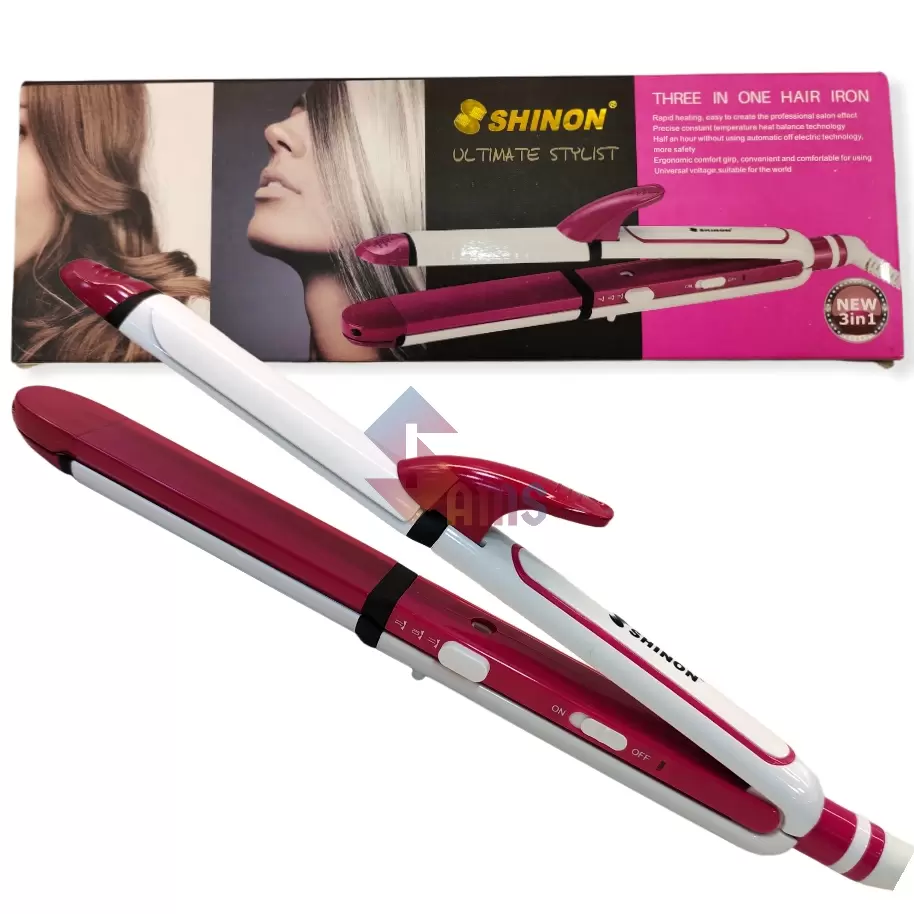 Guangming 3 In 1 Multifunction Hair Straightener with Hair Curler